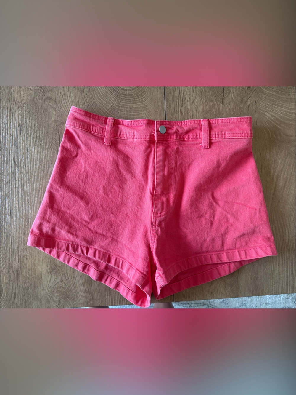 Universal Thread Coral-Pink Sailor High-Waist Women’s Shorts
